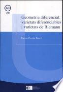 Geometria diferencial: varietats diferenciables i varietats de Riemann