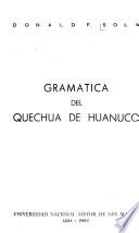 Gramática del quechua de Huánuco