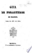 Guía de forasteros en Madrid para el año de 1850