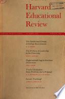 Harvard Educational Review