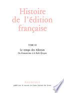 Histoire de l'édition française