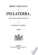 Historia constitucional de Inglaterra
