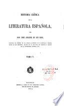 Historia critica de la literatura española