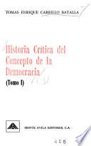 Historia crítica del concepto de la democracia
