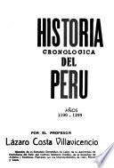 Historia cronológica del Perú