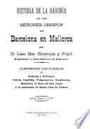 Historia de la Baronía de los señores obispos de Barcelona en Mallorca