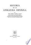 Historia de la literatura española