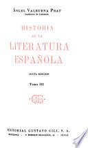Historia de la literatura española