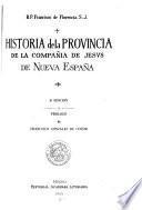 Historia de la provincia de la Compañia de Jesvs de Nueva España