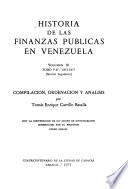 Historia de las finanzas publicas en Venezuela