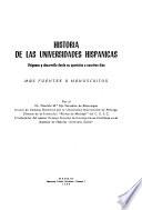Historia de las universidades hispanicas