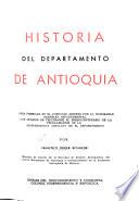 Historia del departamento de Antioquia