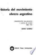 Historia del movimiento obrero argentino