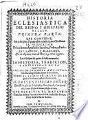 Historia Eclesiastica Del Reino Y Obispado De Iaen