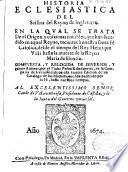 Historia Eclesiastica del Scisma del Reyno de Inglaterra