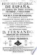 Historia general de España, dividida en tres tomos,