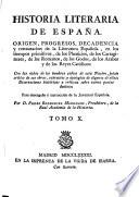 Historia literaria de España desde su primera población hasta nuestros días