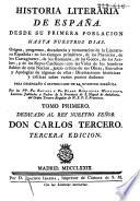 Historia literaria de España