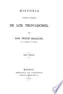 Historia política y literaria de los trovadores
