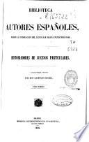 Historiadores de sucesos particulares