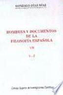 Hombres y documentos de la filosofía española