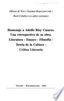 Homenaje a Adolfo Bioy Casares