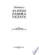 Homenaje a Alonso Zamora Vicente: Literaturas medievales. Literatura española de los siglos XV-XVII