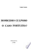 Homicidio culposo o caso fortuito?