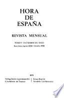 Hora de Espana; revista mensual