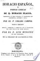 Horacio español, o Poesias lyricas de Q. Horacio Flacco