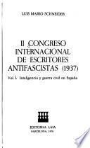 II Congreso Internacional de Escritores Antifascistas (1937).