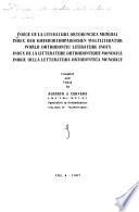 Index de la litterature orthodontique mondiale