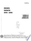 Index; Indice; 1945-1966: Animals, Animaux, Animales