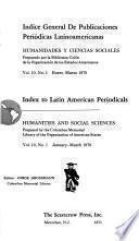 Index to Latin American periodicals