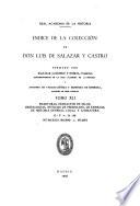 Indice de la colección de don Luis de Salazar y Castro