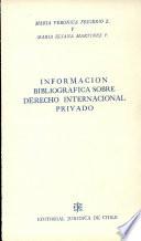 Información bibliográfica sobre derecho internacional privado