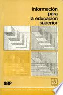 Información para la educación superior