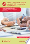 Información y gestión operativa de la compraventa internacional. COMM0110