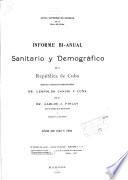Informe anual sanitario y demográfico