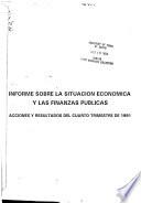 Informe sobre la situación económica y las finanzas públicas