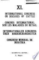 International Congress on Diseases of Cattle