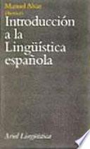 Introducción a la lingüística española