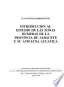 Introducción al estudio de las zonas húmedas de la Provincia de Albacete y su avifauna acuática
