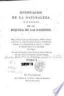 Investigacion de la naturaleza y causas de la riqueza de las naciones, 1