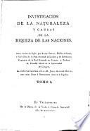 Investigación de la naturaleza y causas de la riqueza de las naciones