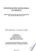 Investigación sociológica en México