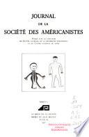 Journal de la Société des américanistes
