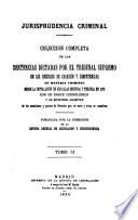 Jurisprudencia criminal