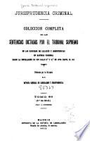 Jurisprudencia criminal