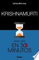 Krishnamurti para leer en 30 minutos